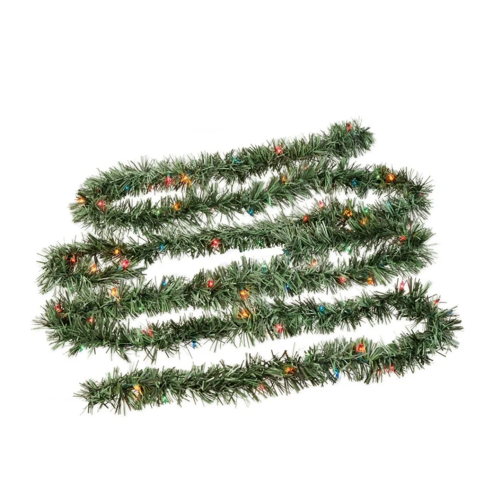 🎖Holiday Time 18' Pre-Lit Pine Garland